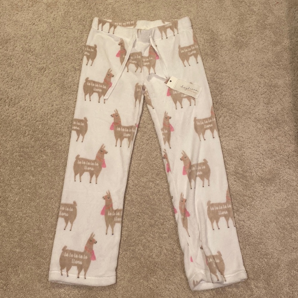 Soft Fuzzy Pajama Llama Pants